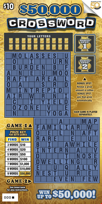 $50,000 Crossword